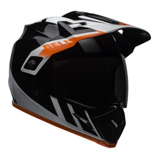Bell MX 2021 MX-9 Adventure Mips Adult Helmet (Dash Black/White/Orange) - Image 4