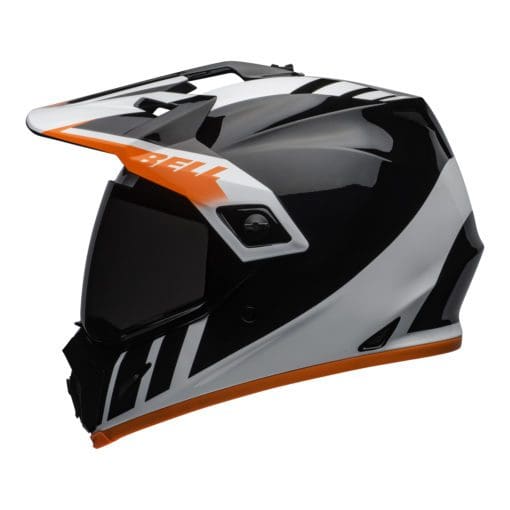 Bell MX 2021 MX-9 Adventure Mips Adult Helmet (Dash Black/White/Orange) - Image 3