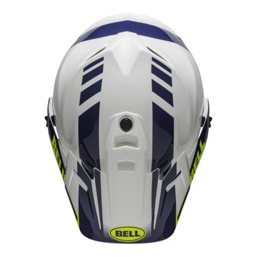 Bell MX 2021 MX-9 Adventure Mips Adult Helmet (Dash White/Blue/Hi Viz) - Image 4
