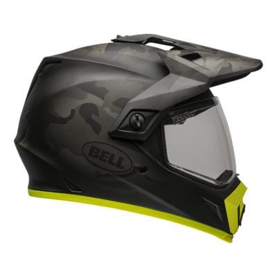 Bell MX 2021 MX-9 Adventure Mips Adult Helmet (Stealth Camo Matte Black/Hi-Viz)