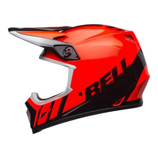 Bell MX 2021 MX-9 Mips Adult Helmet (Dash Orange/Black) - Image 3