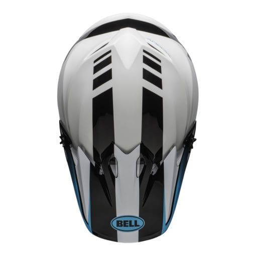 Bell MX 2021 MX-9 Mips Adult Helmet (Dash White/Blue) - Image 6