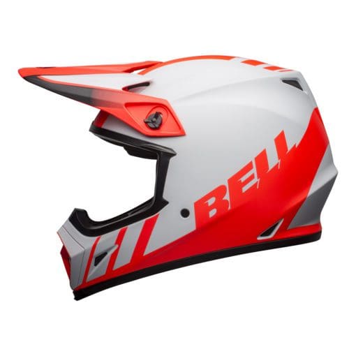 Bell MX 2021 MX-9 Mips Adult Helmet (Dash Matte Gray/Infrared/Black) - Image 2