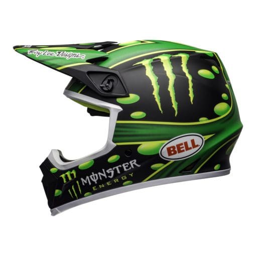 Bell MX 2021 MX-9 MIPS Adult Helmet (Mcgrath Showtime Black/Green) - Image 2