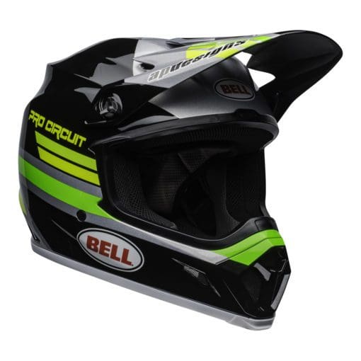 Bell MX 2021 MX-9 Mips Adult Helmet (PC Black/Green) - Image 4