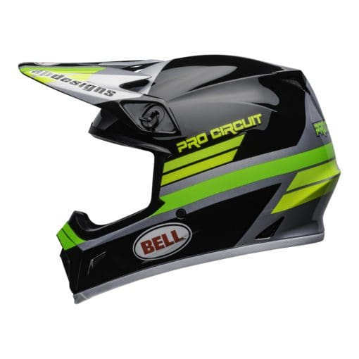 Bell MX 2021 MX-9 Mips Adult Helmet (PC Black/Green) - Image 3