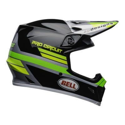 Bell MX 2021 MX-9 Mips Adult Helmet (PC Black/Green)
