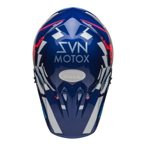 Seven MX 2021 MX-9 Mips Adult Helmet (Equalizer Blue/Pink/White) - Image 6