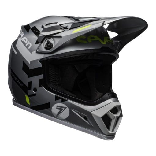 Seven MX 2021 MX-9 Mips Adult Helmet (Equalizer Grey/Black/Hi Viz) - Image 4