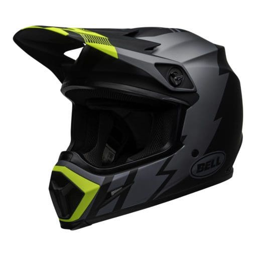 Bell MX 2021 MX-9 Mips Adult Helmet (Strike Matte Grey/Black/Hi Viz) - Image 5