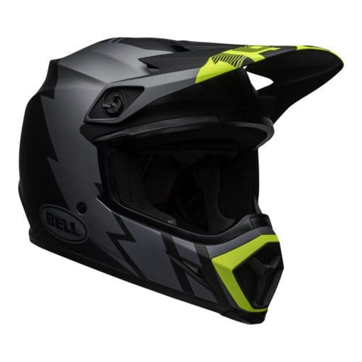 Bell MX 2021 MX-9 Mips Adult Helmet (Strike Matte Grey/Black/Hi Viz) - Image 4