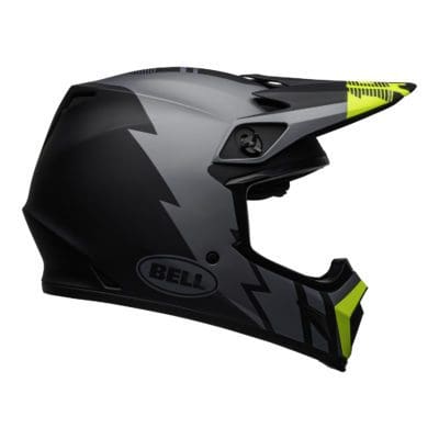 Bell MX 2021 MX-9 Mips Adult Helmet (Strike Matte Grey/Black/Hi Viz)