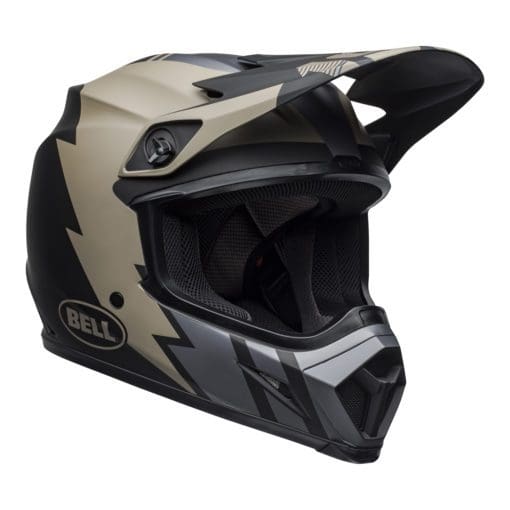 Bell MX 2021 MX-9 Mips Adult Helmet (Strike Matte Khaki/Black) - Image 4