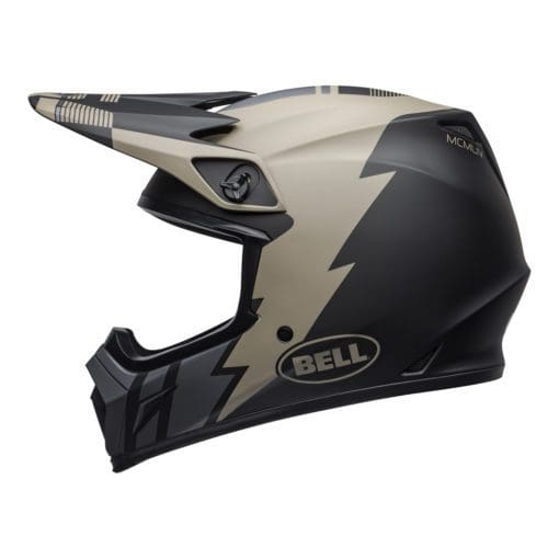 Bell MX 2021 MX-9 Mips Adult Helmet (Strike Matte Khaki/Black) - Image 3