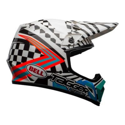 Bell MX 2021 MX-9 Mips Adult Helmet (Check Me Out White/Black)