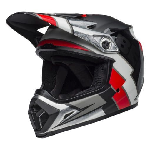 Bell MX 2021 MX-9 Mips Adult Helmet (Twitch Replica Matte Black/Red/White) - Image 2