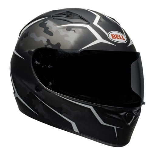 Bell Street 2021 Qualifier STD Adult Helmet Helmet (Stealth Camo Matte Black/White) - Image 3