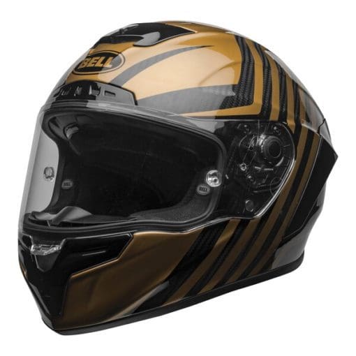 Bell Street 2021 Race Star Flex DLX Adult Helmet (Black/Gold) - Image 10