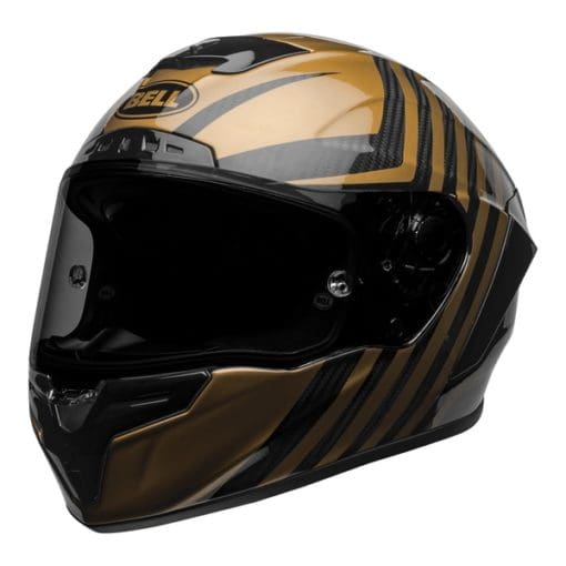 Bell Street 2021 Race Star Flex DLX Adult Helmet (Black/Gold) - Image 6