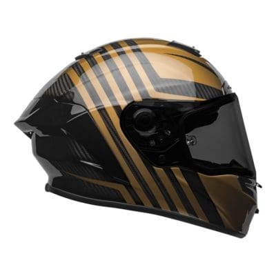 Bell Street 2021 Race Star Flex DLX Adult Helmet (Black/Gold)