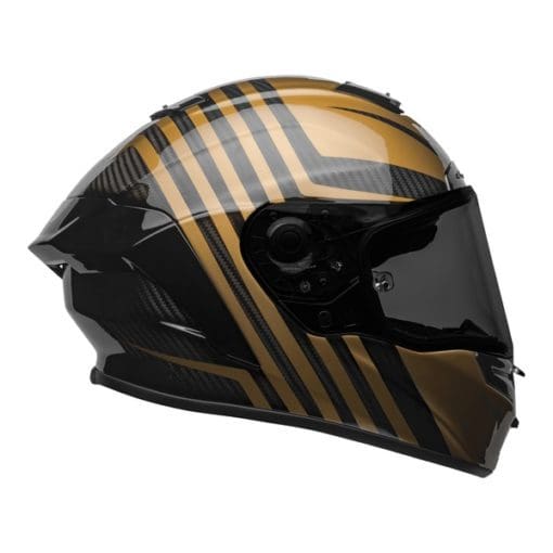 Bell Street 2021 Race Star Flex DLX Adult Helmet (Black/Gold)