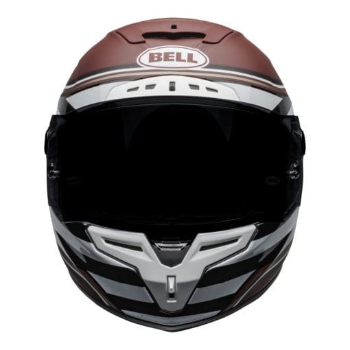 Bell Street 2021 Race Star DLX Adult Helmet (RSD The Zone M/G White/Candy Red) - Image 3