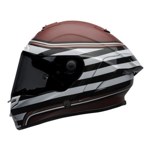 Bell Street 2021 Race Star DLX Adult Helmet (RSD The Zone M/G White/Candy Red) - Image 2