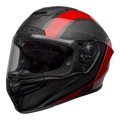 Bell Street 2021 Race Star Flex DLX Adult Helmet (Tantrum 2 M/G Black/Red) - Image 5