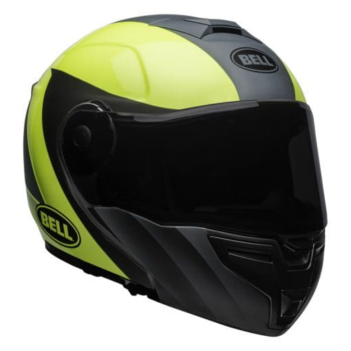 Bell Street 2021 SRT Modular Adult Helmet (Presence M/G Grey/Hi-Viz Yellow) - Image 3