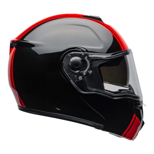 Bell Street 2021 SRT Modular Adult Helmet (Ribbon Black/Red) - Image 5