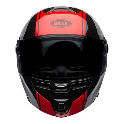 Bell Street 2021 SRT Modular Adult Helmet (Ribbon Black/Red) - Image 3