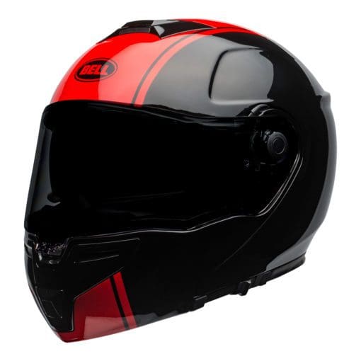 Bell Street 2021 SRT Modular Adult Helmet (Ribbon Black/Red) - Image 4
