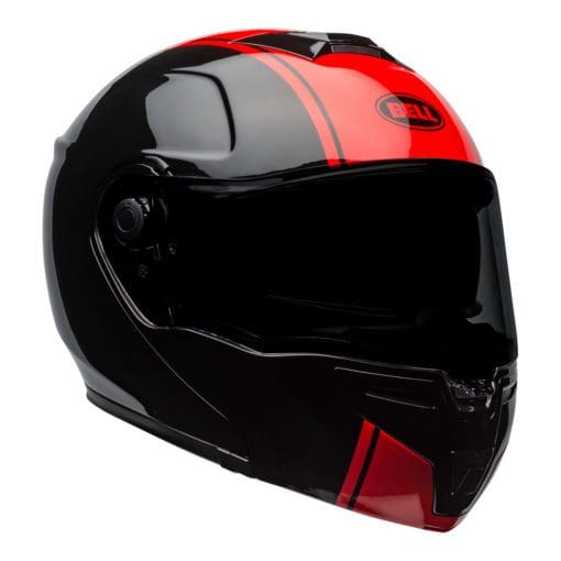 Bell Street 2021 SRT Modular Adult Helmet (Ribbon Black/Red) - Image 2