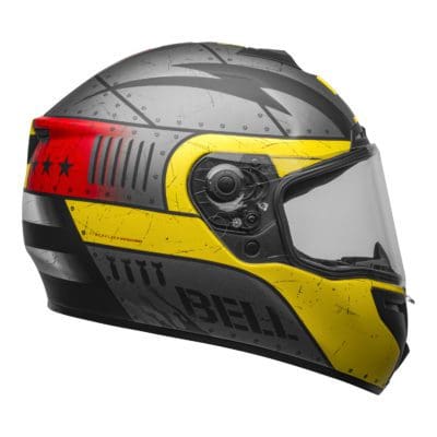 Bell Street 2021.2 SRT Adult Helmet (Devil May Care Matte Gray/Yellow)