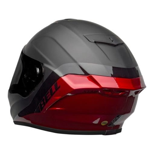 Bell Street 2021 Star DLX MIPS Adult Helmet Helmet (Shockwave M/G Black/Candy Red) - Image 9