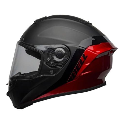 Bell Street 2021 Star DLX MIPS Adult Helmet Helmet (Shockwave M/G Black/Candy Red) - Image 2