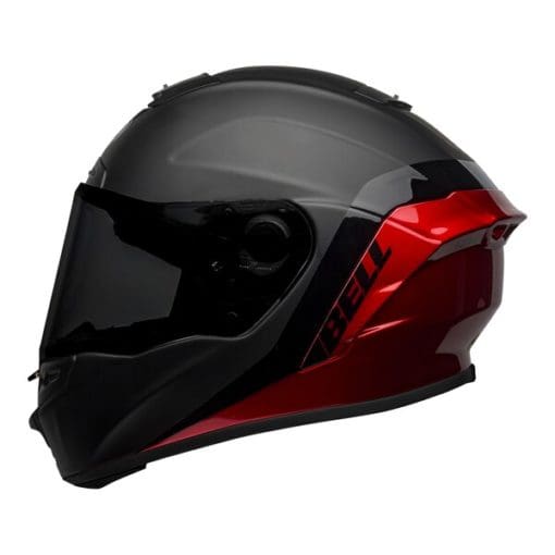 Bell Street 2021 Star DLX MIPS Adult Helmet Helmet (Shockwave M/G Black/Candy Red) - Image 4