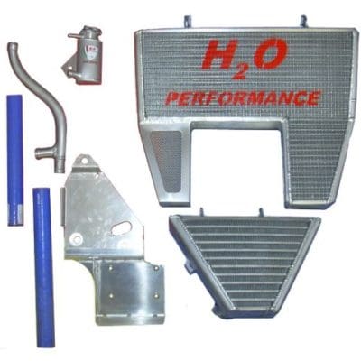 H2O Radiators DUCATI 848/1098/1198 OVERSIZED WATER RADIATOR+ KIT