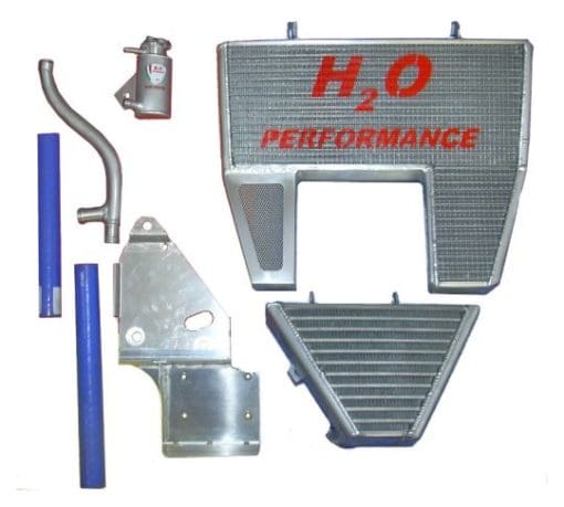 H2O Radiators DUCATI 848/1098/1198 OVERSIZED WATER RADIATOR+ KIT