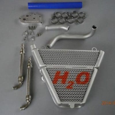H2O Radiators DUCATI 1199/1299 PANIGALE ADDITIONAL WATER/OIL RADIATOR+KIT
