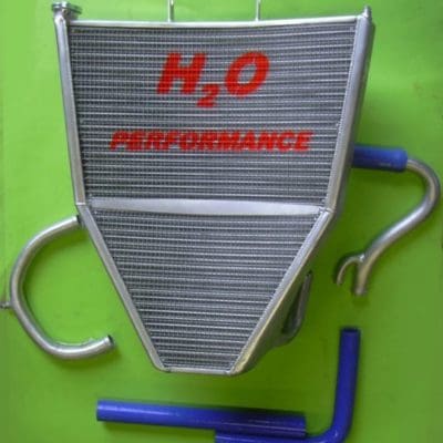 H2O Radiators KAWASAKI ZX6 R MY 07/08 OVERSIZED WATER RADIATOR + KIT
