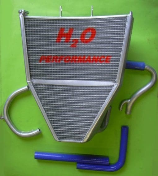 H2O Radiators KAWASAKI ZX6 R MY 07/08 OVERSIZED WATER RADIATOR + KIT
