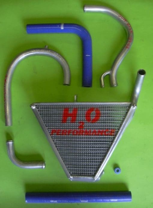 H2O Radiators KAWASAKI ZX6 R MY 07/08 ADDITIONAL WATER RADIATOR + KIT