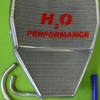 H2O Radiators KAWASAKI ZX10 R _ MY 08/09/10 OVERSIZED WATER RADIATOR + KIT