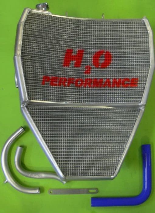 H2O Radiators KAWASAKI ZX10 R _ MY 08/09/10 OVERSIZED WATER RADIATOR + KIT