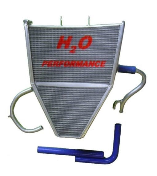 H2O Radiators KAWASAKI ZX6 R _ MY 09/21 OVERSIZED WATER RADIATOR + KIT