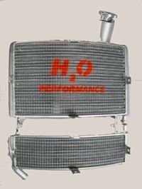 H2O Radiators PIAGGIO ZIP 1° SERIES OVERSIZED WATER RADIATOR