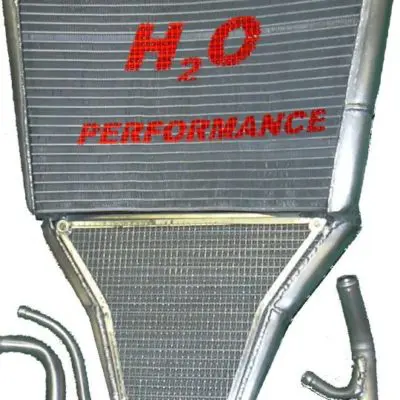 H2O Radiators YAMAHA YZF-R6 _ MY 03/05 OVERSIZED WATER  RADIATOR + KIT(Akrapovic Exhaust)
