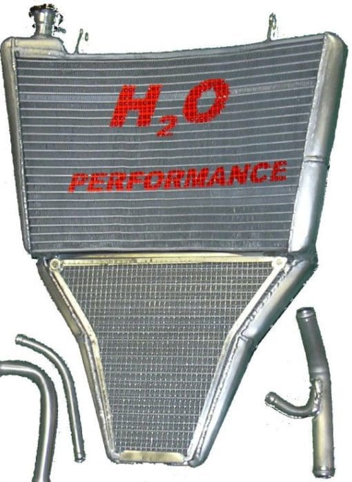 H2O Radiators YAMAHA YZF-R6 _ MY 03/05 OVERSIZED WATER  RADIATOR + KIT(Akrapovic Exhaust)