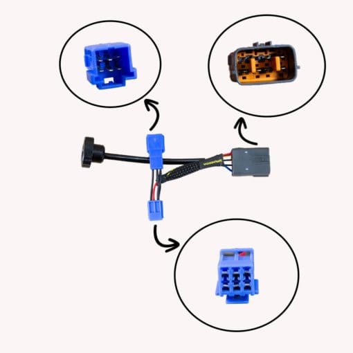 43-0502 Triumph 675 2013-18 - Keyswitch Elimination Harness 2